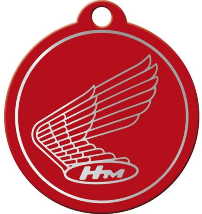 Actual product image Nostalgic-Art Merchandising Nostalgic Art key ring Honda Ø 4 cm, red, motif: vehicle