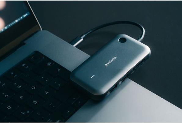 Actual product image Verbatim USB-C wireless display adapter 1080P with hub WDA-01 (USB-C, 3 ports)