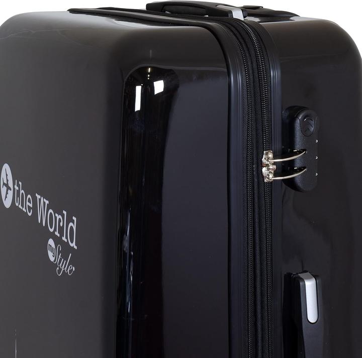 Produktbild Trendyshop365 3-teiliges Hartschalen-Kofferset mit Städte-Motiv (94 l)