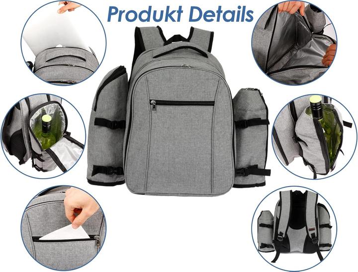 Actual product image Hekers Picnic backpack