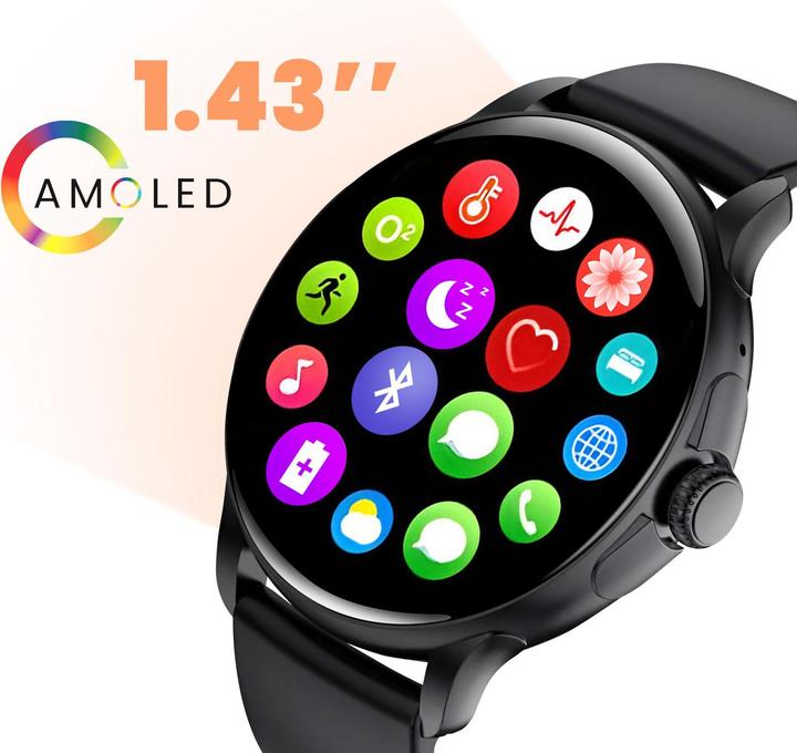 Produktbild Avizar Smart watches Titmo Smartwach TITMO O-150 (AMOLED, bluetooth call) black (46 mm)