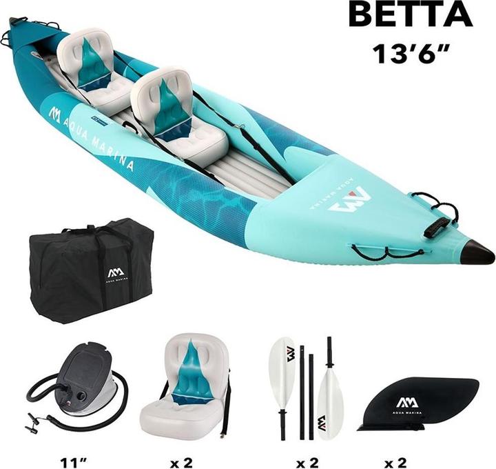 Aqua Marina Betta Kajak für zwei Personen (2 Personen)