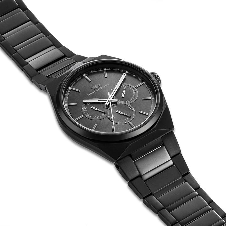 Produktbild Herren Multifunktionen Cooledge Edelstahl schwarz - 5610 (Analoguhr, 42 mm)