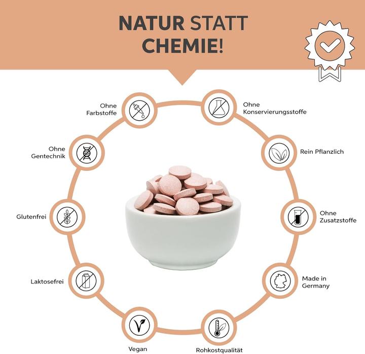 Image du produit Eltabia Camu Camu en comprimés | 250mg Tabs vitamine C naturelle qualité crudité (400 pièce(s), Cachets)