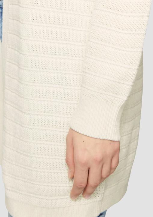 Produktbild s.Oliver Strickjacke Offener Long-Cardigan mit Strukturmuster (XS)