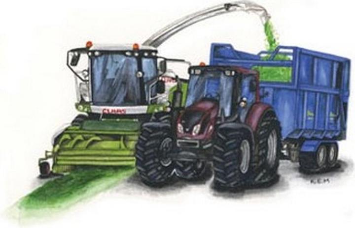 Produktbild Kevin Milner Landschaft Grusskarte Silage Time Karton (1x)