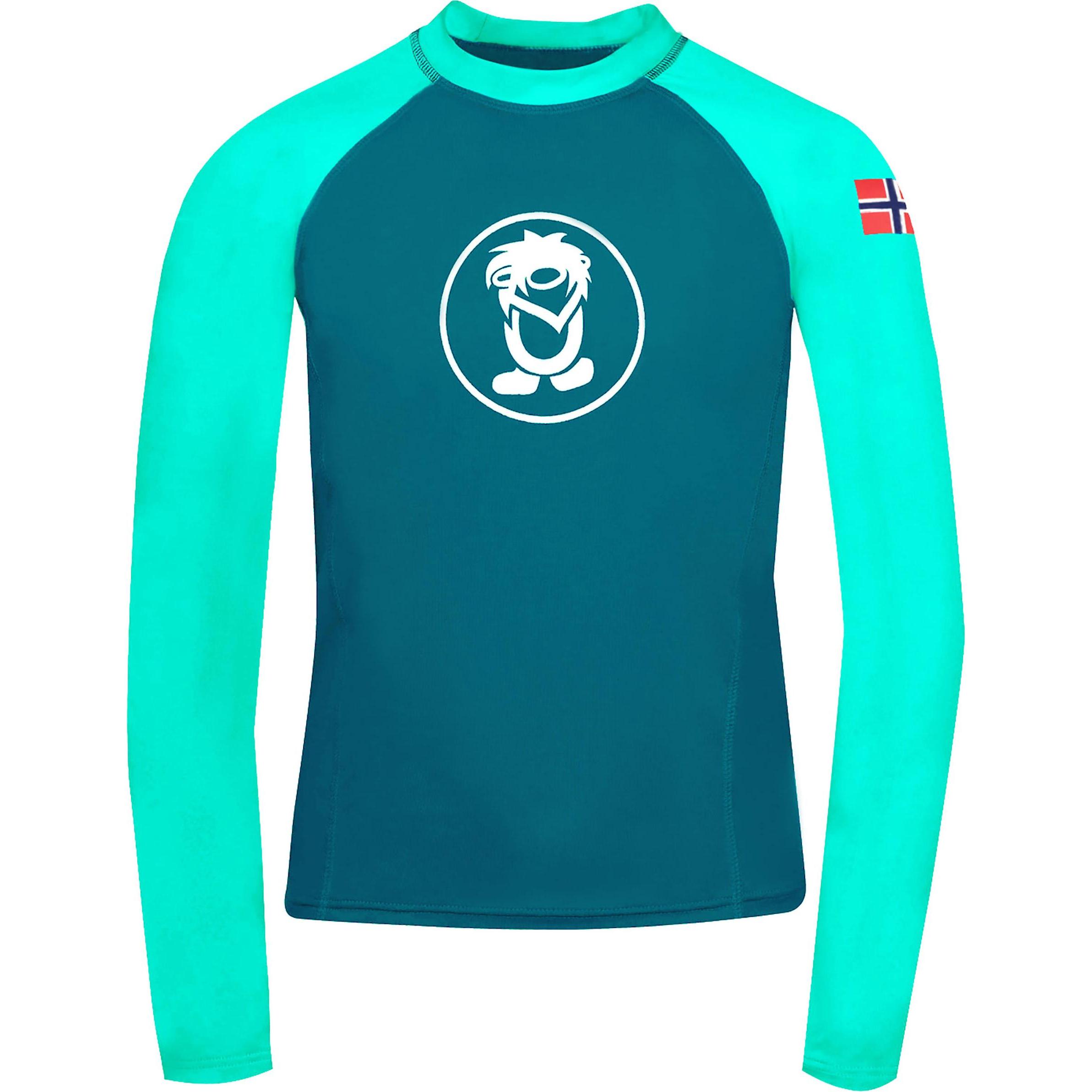 Trollkids, Unisex, Funktionsshirt, Kvalvika (104), Türkis, 104
