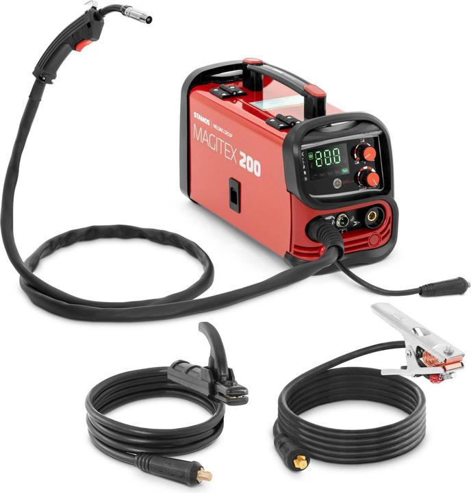 Produktbild Stamos MIG/MAG Schweissgerät 200 A digitales Bedienfeld Schutzgas WIG Liftarc MMA FCAW