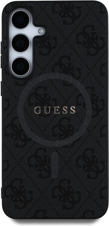 Image du produit Guess Coque monogramme similicuir avec MagSafe intégré et logo doré (Samsung Galaxy S25)