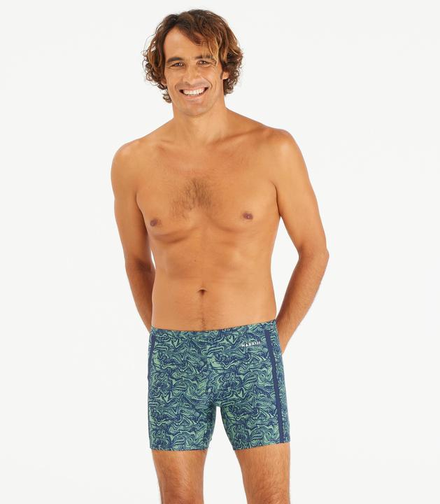 Actual product image Nabaiji Badehose Midjammer Herren - 100 Yoko Wave blau/khaki (40)
