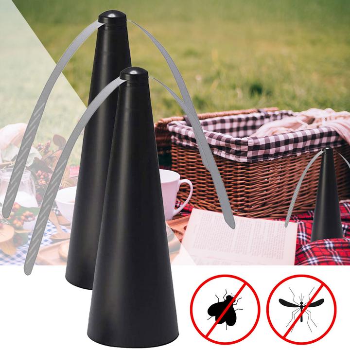 Produktbild Benson 2er-Set Elektrischer Fliegenwedler, 25 cm, schwarz