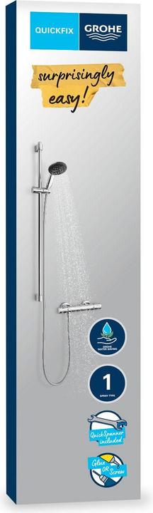 Image du produit Grohe Precision Get QuickFix mitigeur thermostatique de douche et barre de douche Vitalio Start 110