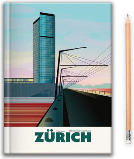 Actual product image S.wert Design Skizzenbuch Zürich Prime Tower (A5, Plain)