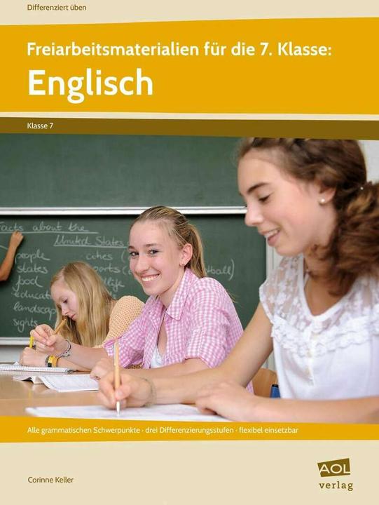 Produktbild Freiarbeitsmaterialien für die 7. Klasse: Englisch (Deutsch, Corinne Keller, 2018)