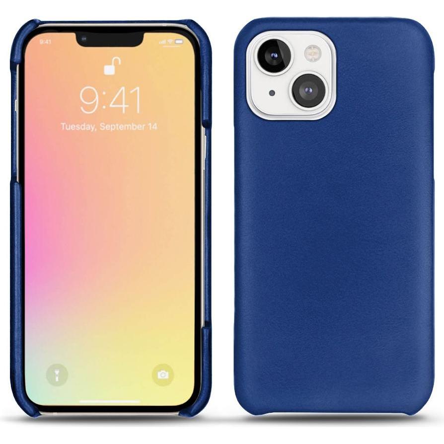 Noreve Lederschutzhülle (Apple iPhone 13), Smartphone Hülle, Blau