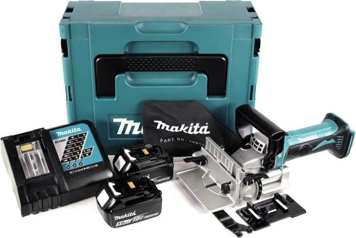 Productafbeelding Makita DPJ 180 RTJ 18 V Li-Ion accu groeffrees in Makpac + 2 x 5,0 Ah accu + lader