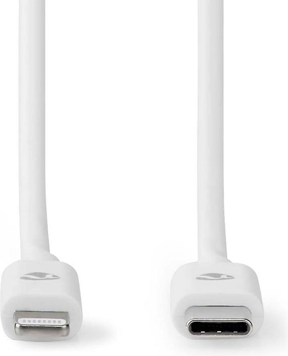 Produktbild Nedis Lightning Kabel | USB 2.0 | Apple Lightning 8-Pin | USB-C™ Stecker | 480 Mbps | Vernickelt | 1 (1 m, USB 2.0, 18 W)