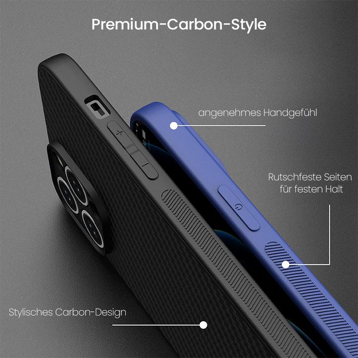 Produktbild RPD iPhone 15 Pro Max - Carbon-Optik Etui, schwarz (Apple iPhone 15 Pro Max)