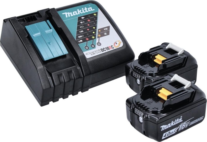 Actual product image Makita DCO 181 RM Battery rotary cutter 18 V 32000 rpm Brushless + 2x battery 4.0 Ah + charger