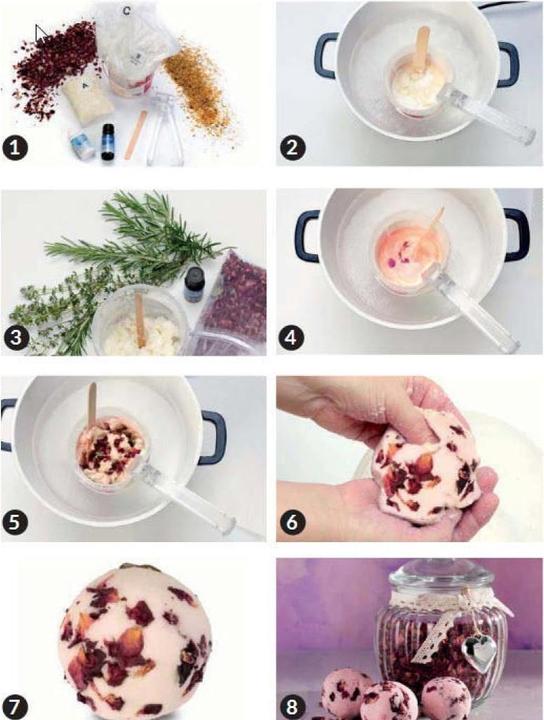 Actual product image Glorex foaming bath balls