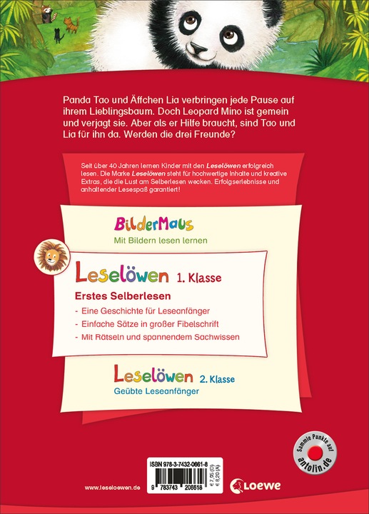 Produktbild Leselöwen 1. Klasse - Ein Panda in der Dschungelschule (Deutsch, Katja, Richert, 2020)