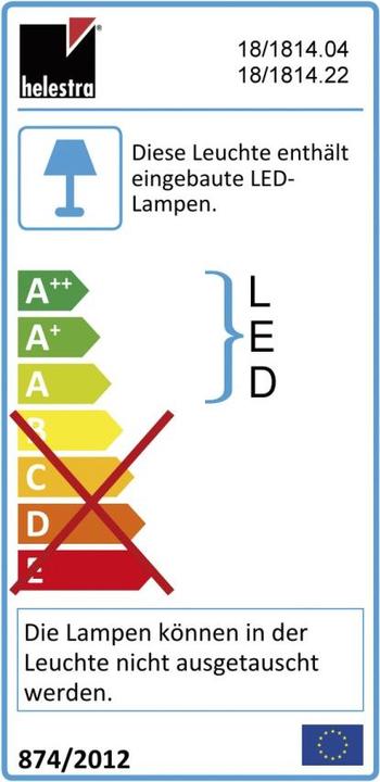 Label énergétique Helestra Applique Lado (2080 lm)