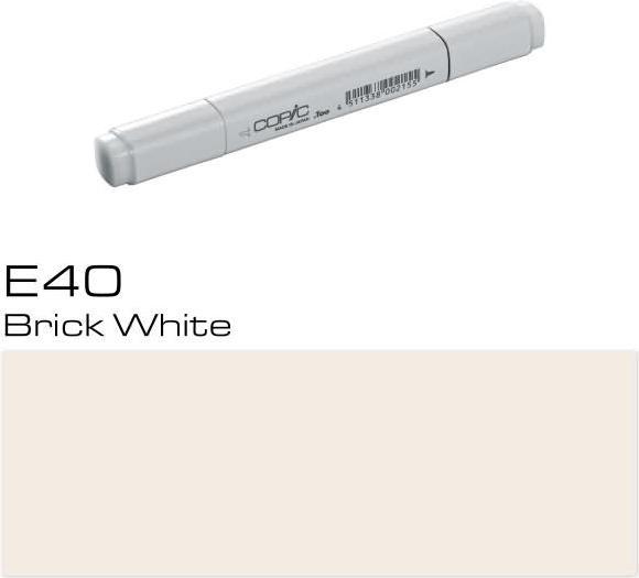 Actual product image Copic Graphic marker Classic type E - 40 (E40 - Brick White, 1 x)