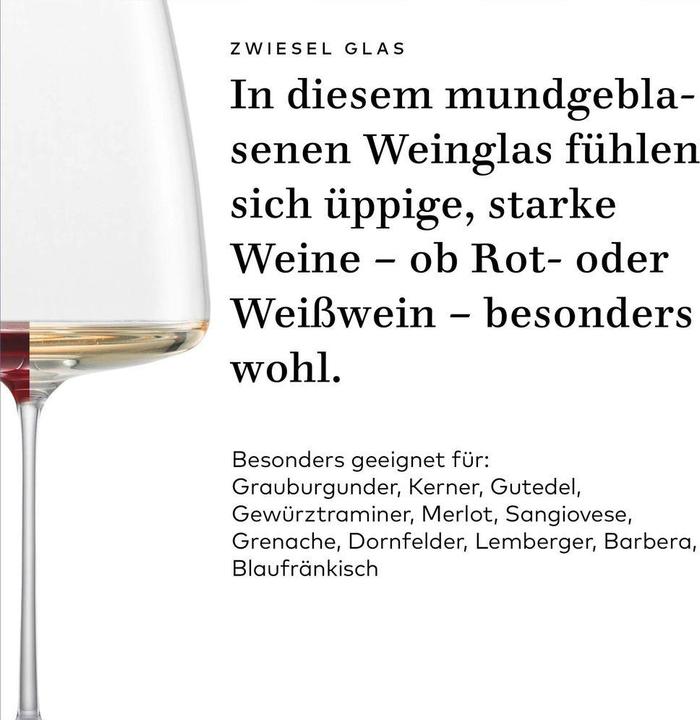 Produktbild Zwiesel Weinglas Simplify (74 cl, 2 Gläser, Rotweingläser)