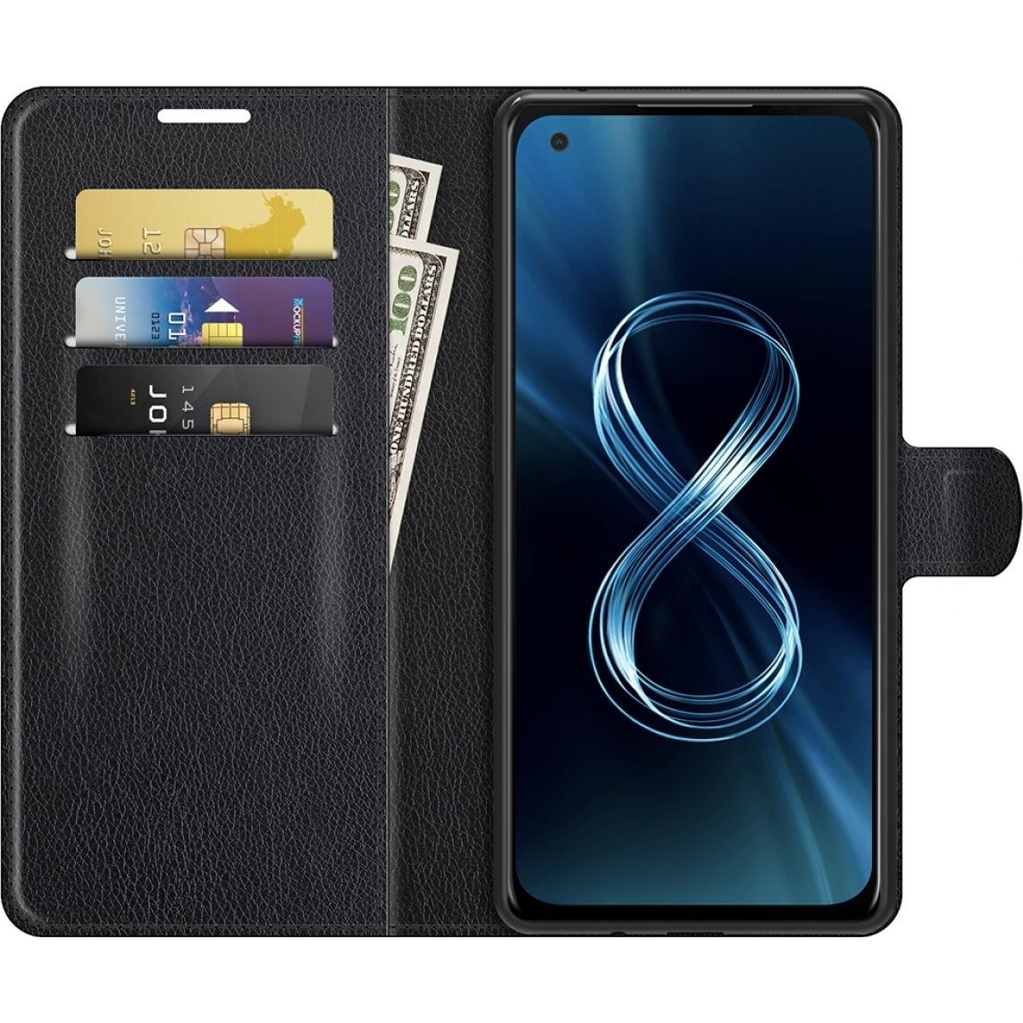 Thumbnail - Screenguard Asus Zenfone 8 Leather Guard Lederhülle (Asus Zenfone 8), Smartphone Hülle, Schwarz