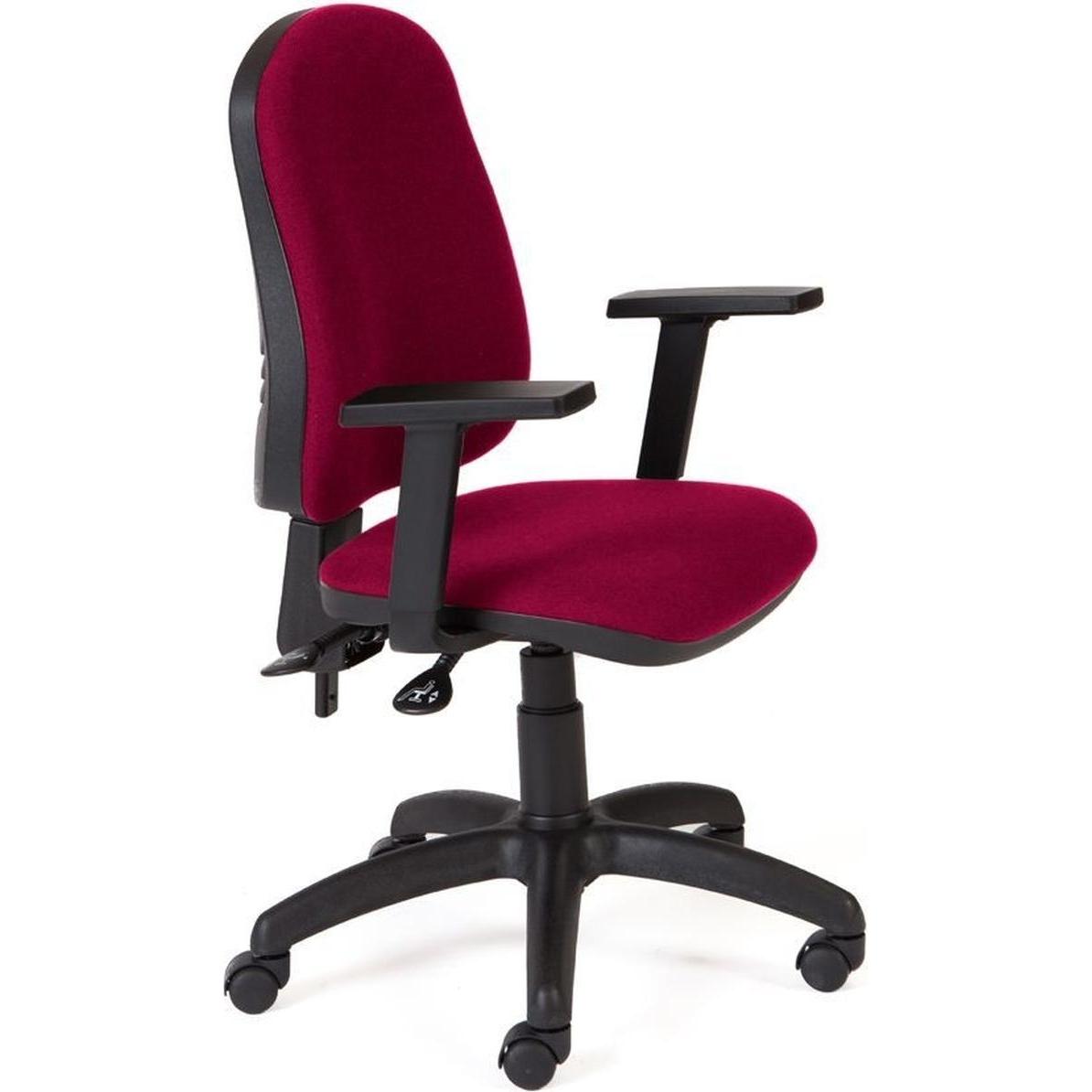 Rocada, Bürostuhl, Bürodrehstuhl mit Armlehne rot