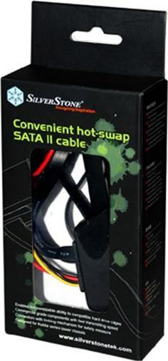 Actual product image Silverstone SST-CP05 Hot-swap SATA II module with cable (50 cm, 4 pin PWM, SATA II)