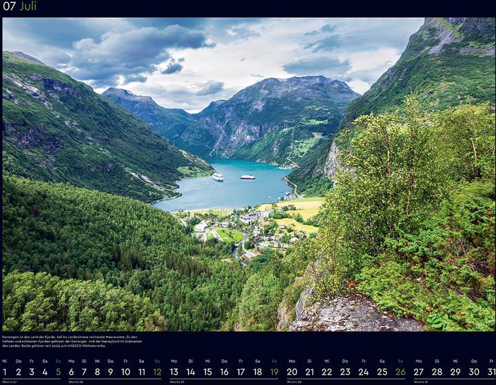 Produktbild Hurtigruten - Wandkalender 2026 (60 x 45 cm, Harter Einband, Deutsch)
