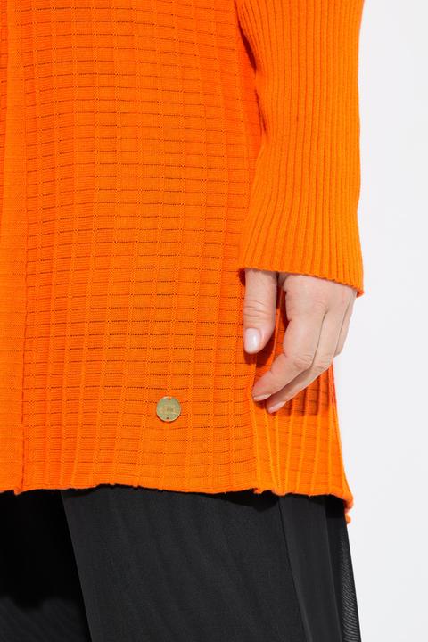Produktbild Ulla Popken Plissee-Strickjacke, A-Linie, Schalkragen, Langarm (58, 60)