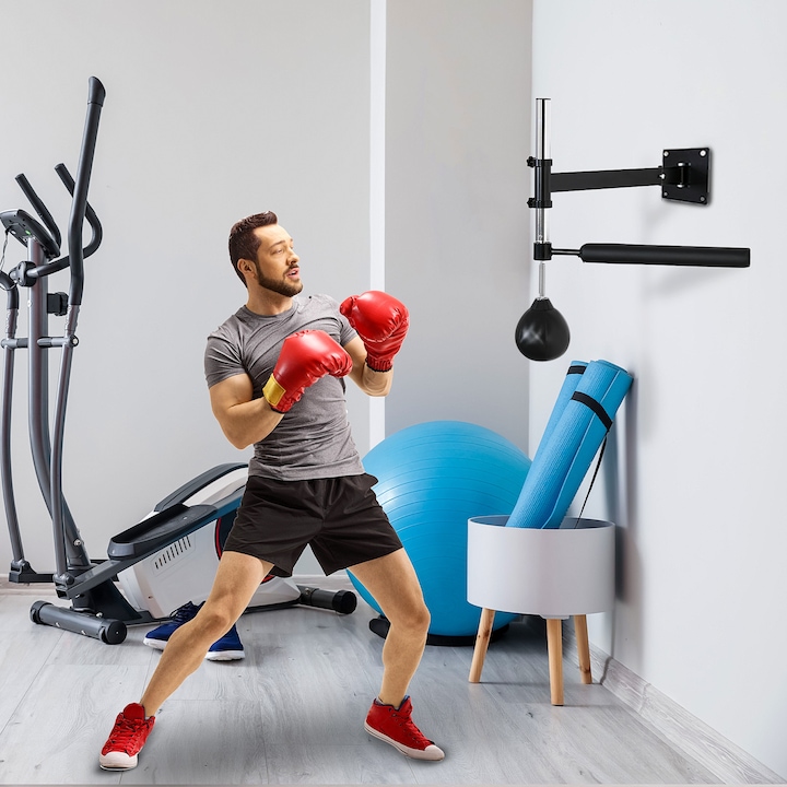 Actual product image Homcom Speedboxing trainer with reflex bar (79 cm, 6 kg)