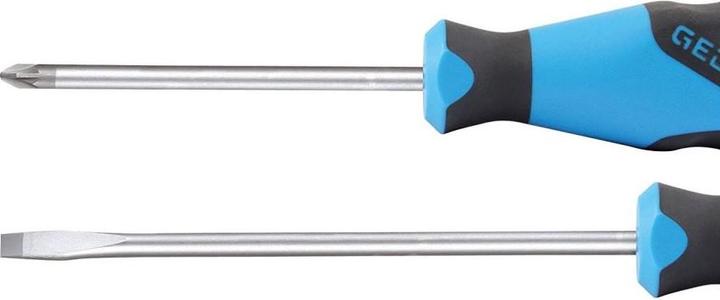 Produktbild Gedore Schraubendreher-Satz, 6-teilig, Für Schlitz- und Kreuzschlitzschrauben, Ergonomischer Griff (Pozidriv-Kreuzschlitz (PZ), Schlitzschrauben)