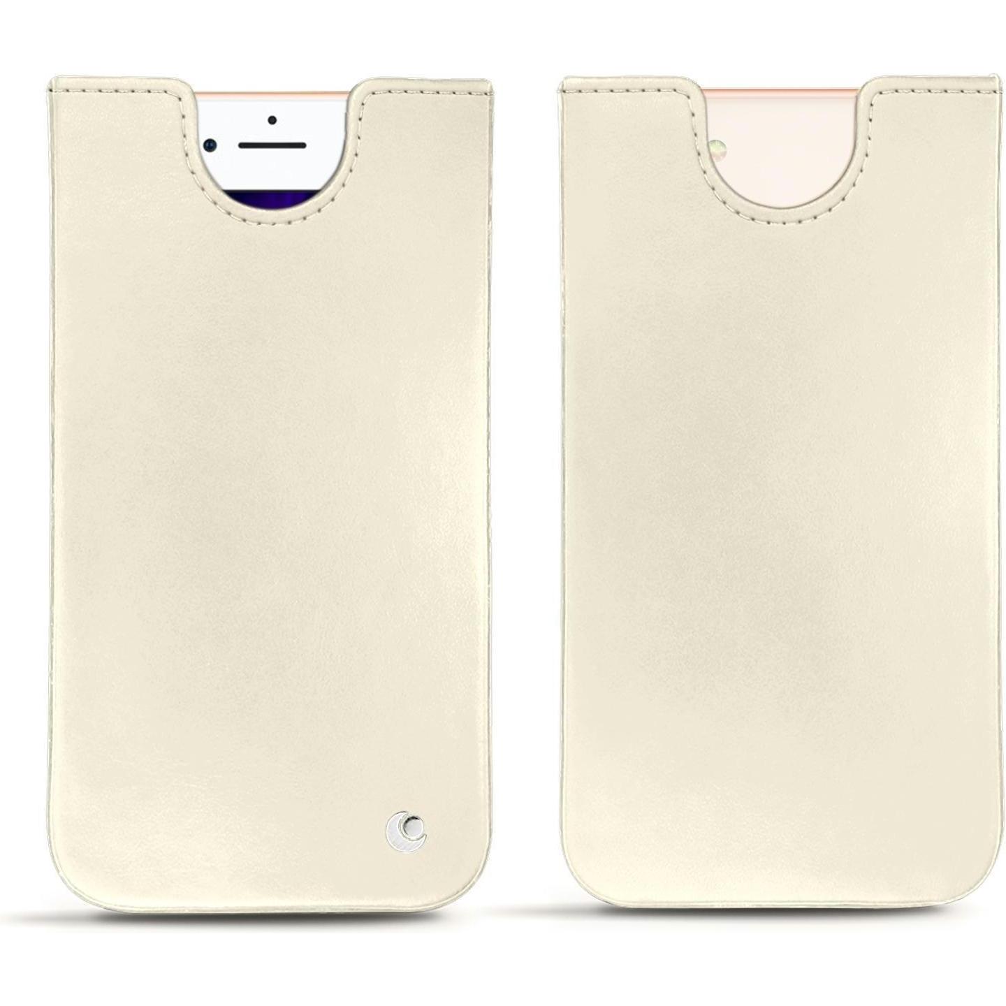 Noreve Lederschutzhülle (Apple iPhone 8), Smartphone Hülle, Weiss