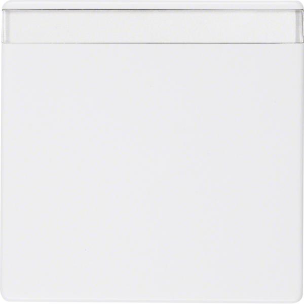 Actual product image Berker Q1 Rocker change with 16266089 Legend field polar white velvet