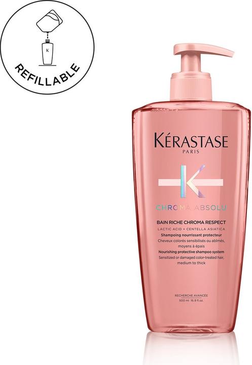 Produktbild Kérastase Bain Riche Chroma Respect (500ml) (500 ml, Flüssiges Shampoo)