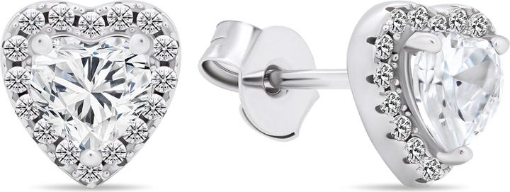 Immagine prodotto Brilio Argento - Orecchini romantici in argento con zirconi Cuore EA574W