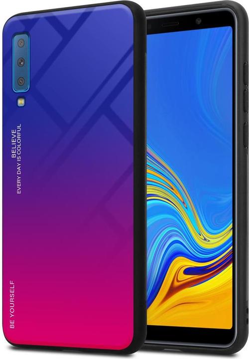 Actual product image Cadorabo TPU 2 colors glass cover (Samsung Galaxy A7 (2018))