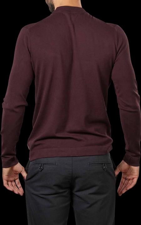 Produktbild Cinque Fine Knit Cigian Pullover Stand Up Collar Dark Red (L)