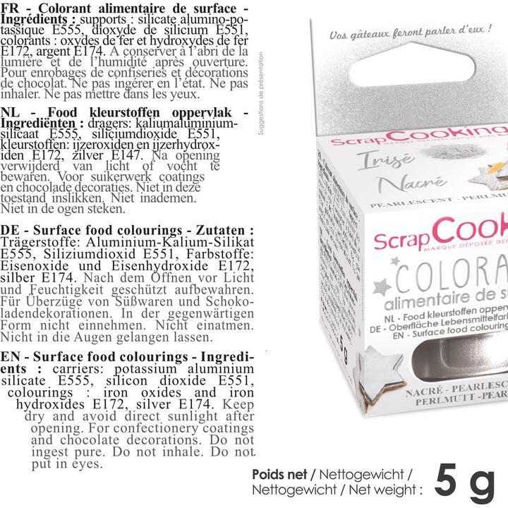 Produktbild ScrapCooking Lebensmittelpuder Glitzer (5 cl)