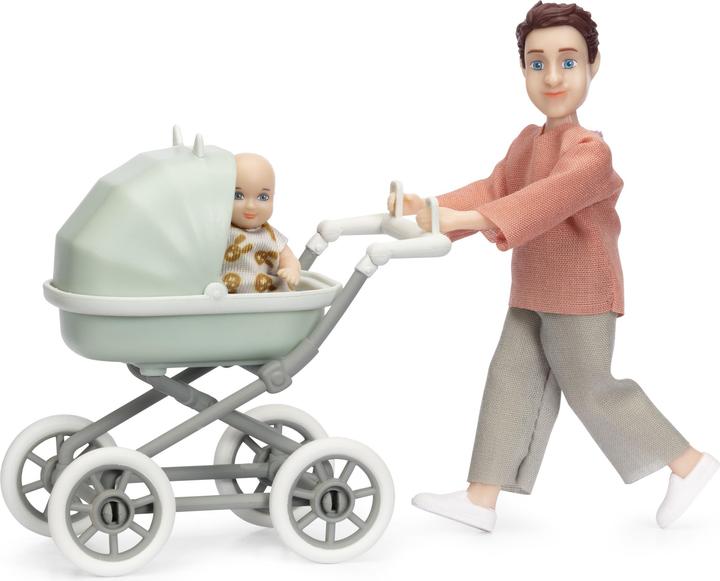 Actual product image Lundby Doll With Baby And Pram