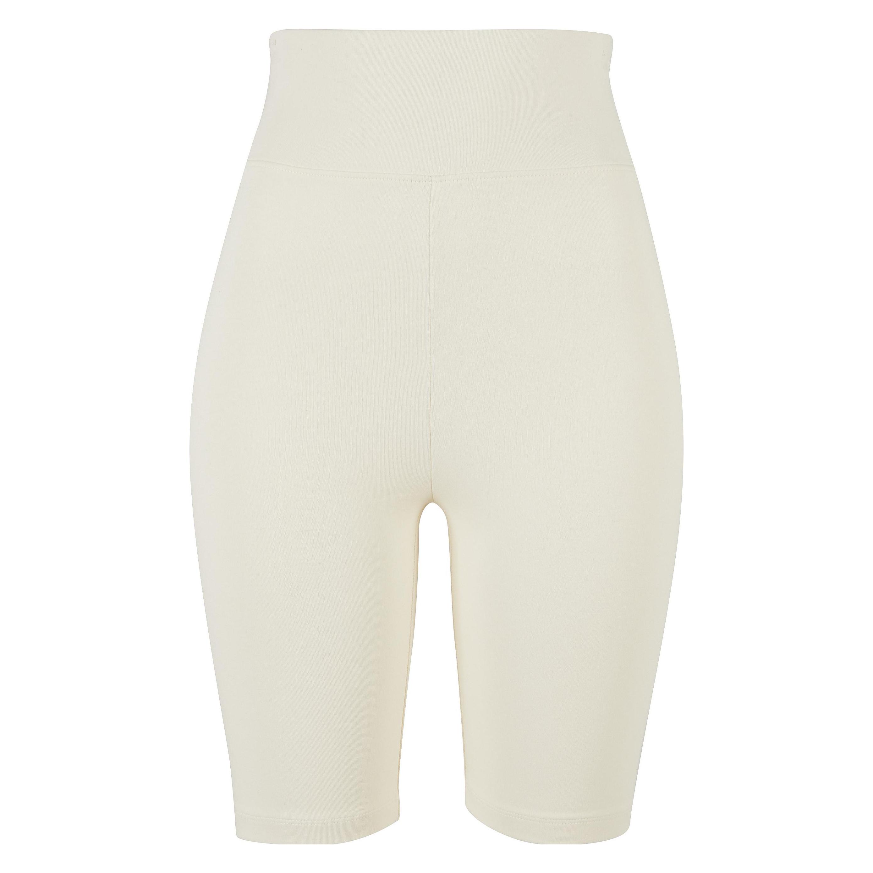 Urban Classics, Damen, Shorts, Ladies High Waist Cycle Shorts - 5886, Weiss, (S)