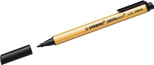 Actual product image STABILO GREENpoint environmentally friendly felt-tip pen (Black, 1 x)