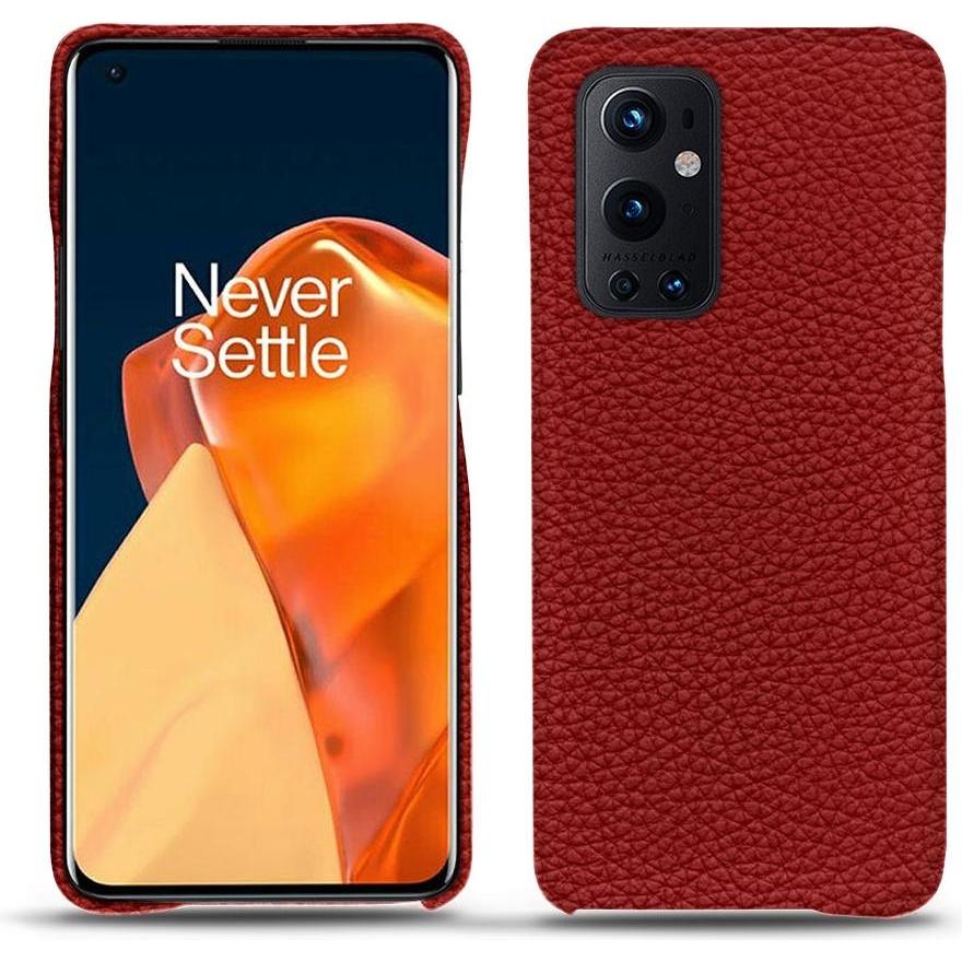 Noreve Lederschutzhülle (OnePlus 9 Pro), Smartphone Hülle, Rot