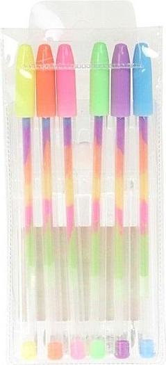 Actual product image Adar Bunte Gelstifte in 6 Farben (Multicoloured, 15 x)