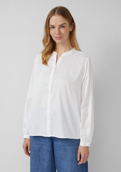 Immagine prodotto s.Oliver Bluse Stehkragen-Bluse aus leichtem Baumwoll-Satin (48)