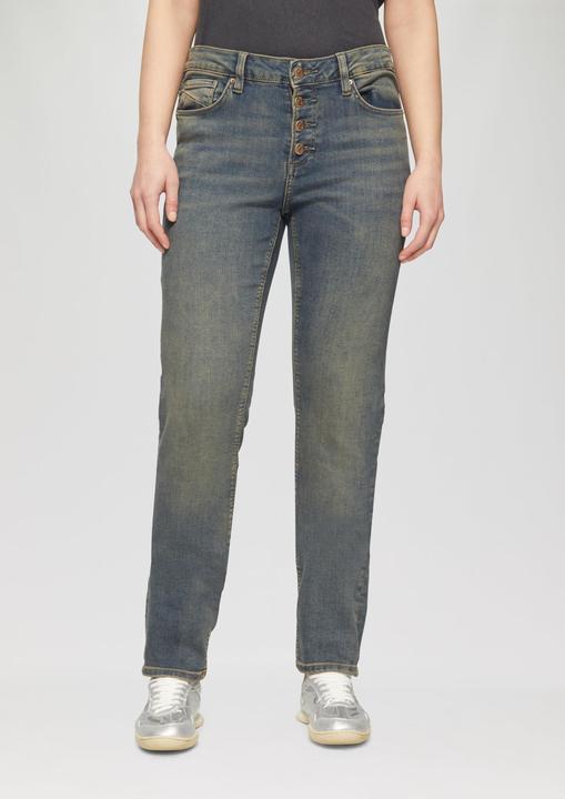 Actual product image S.Oliver Jeans-Hose Jeans Catie / Slim Fit / Mid Rise / Slim Leg / Knopfleiste (W38/L32)
