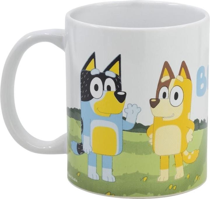 Actual product image Tinisu Bluey Kaffeetasse Tasse 325ml Mug Cup mit Geschenkkarton (325 ml)